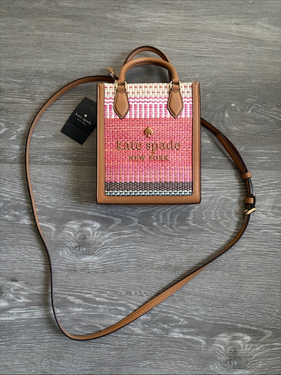 kate spade Handbags - Kate Spade Ellie Mini Multi Straw Crossbody, NWT